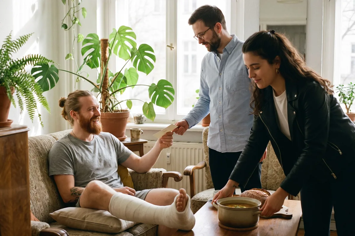 Get well soon: einen lokalen Gutschein verschenken
